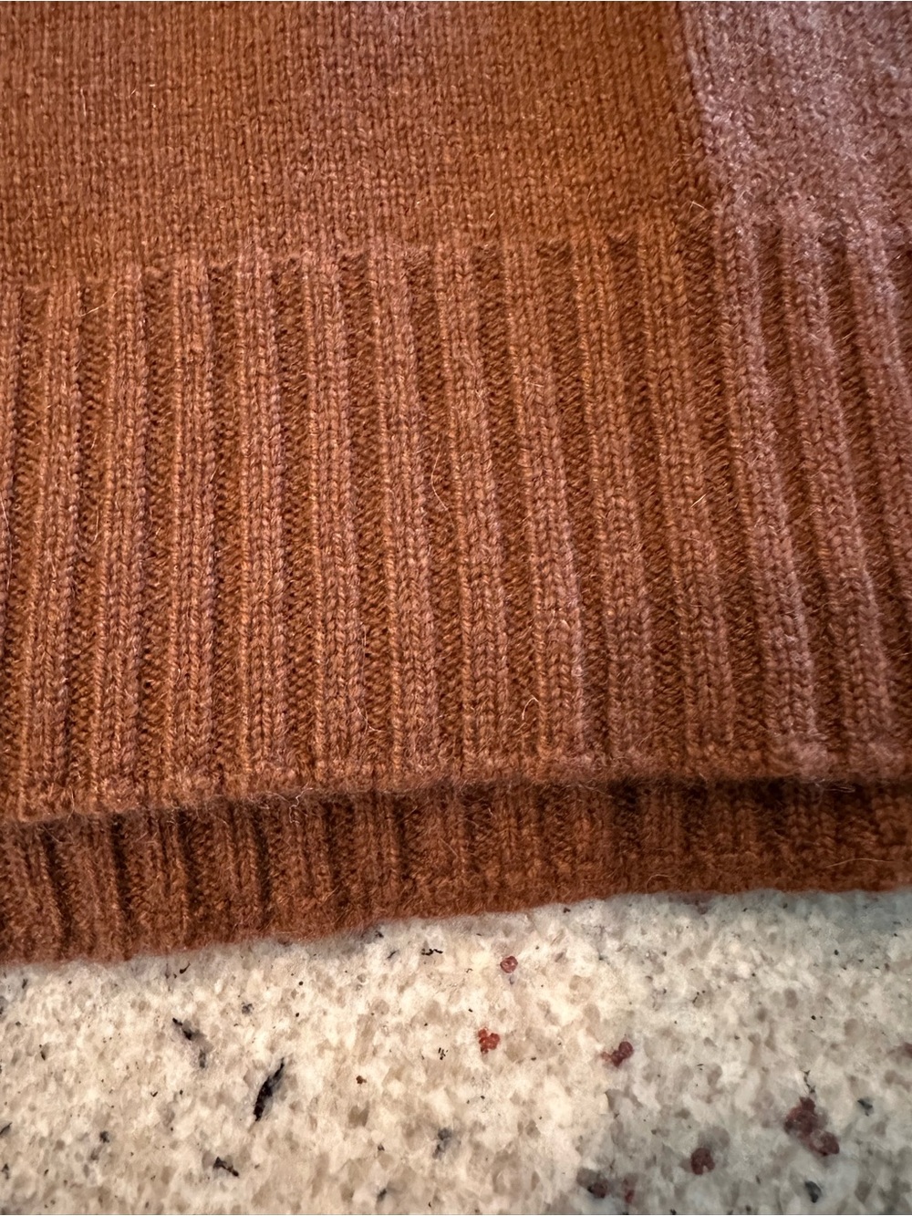 Hermès Paris 100% Cashmere Knit Scarf Brown Made in Italy NWOT Luxury - Picture 6 of 13